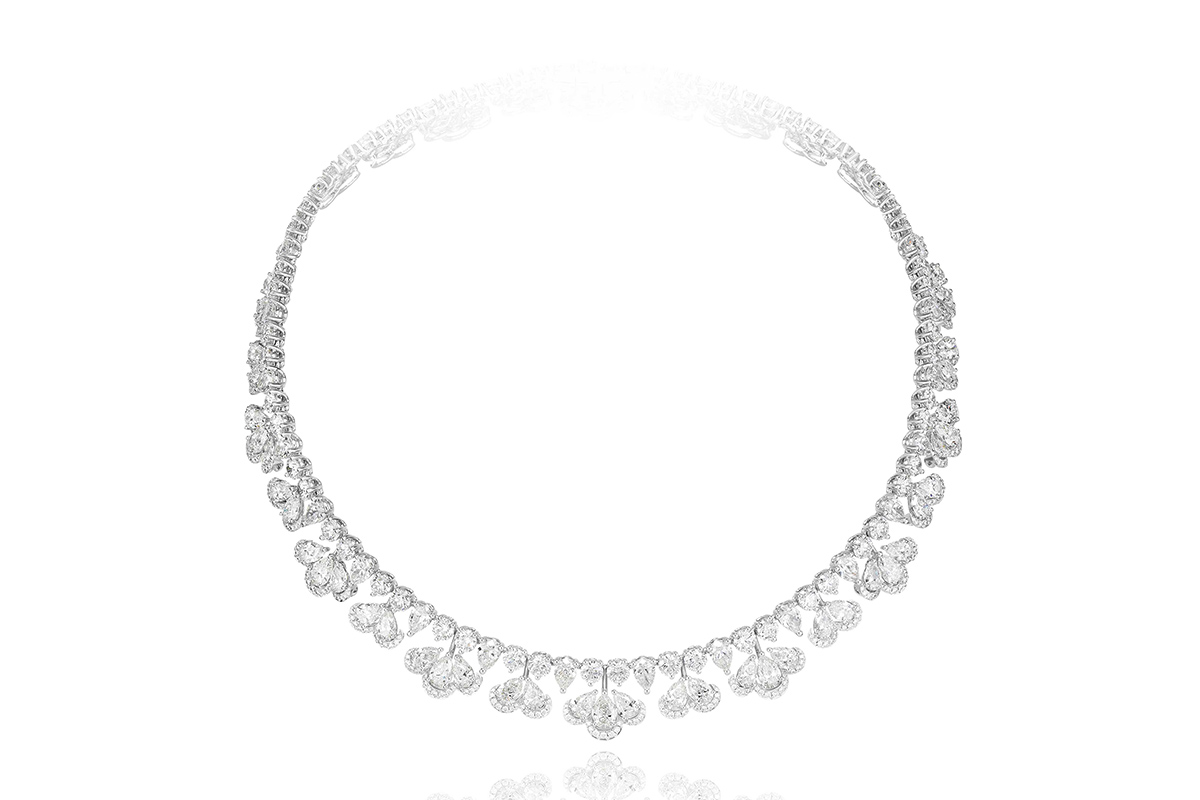  Chopard 'Green Carpet' collection necklace in diamonds and white gold