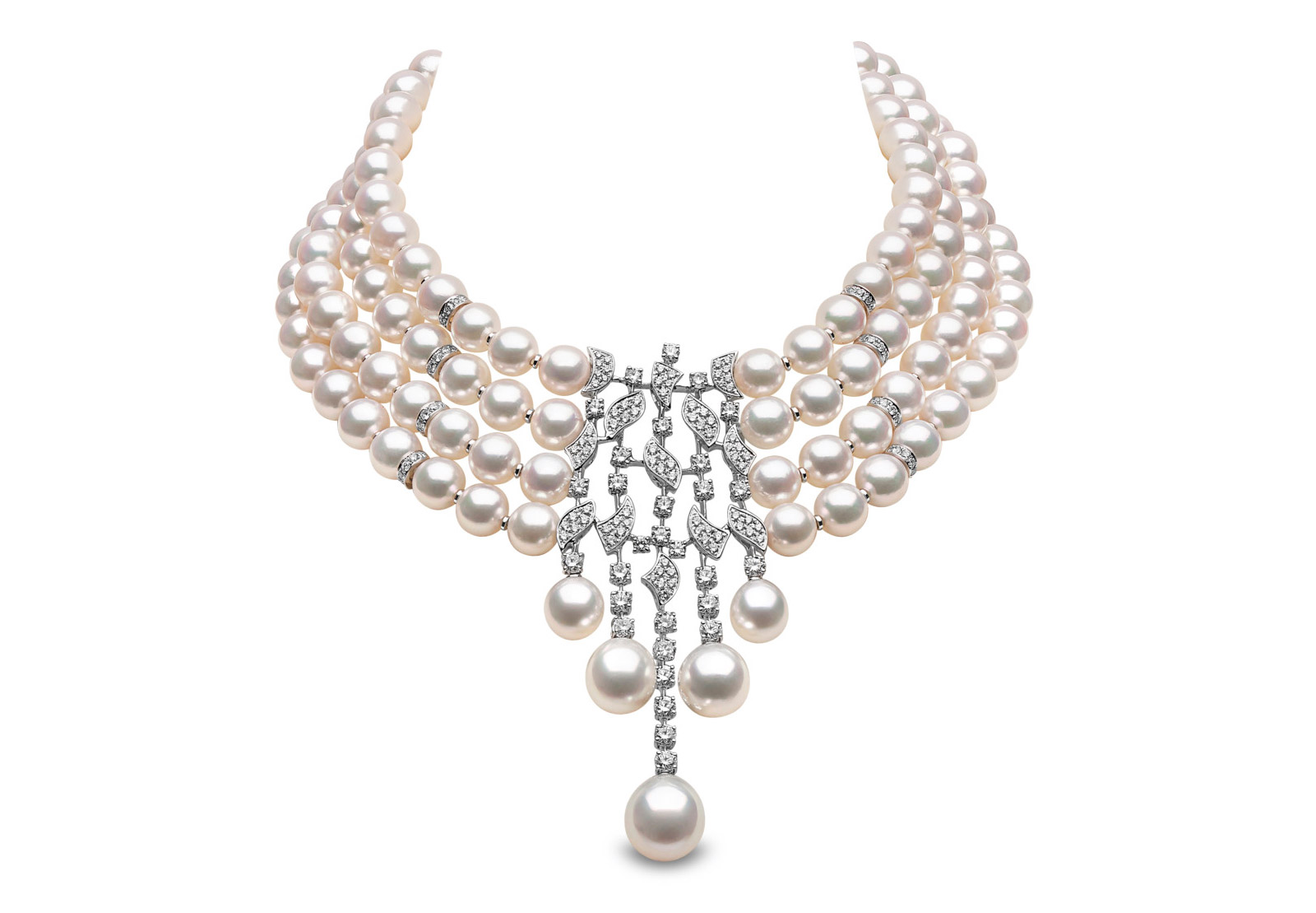 Yoko London chocker necklace with South Sea pearls and diamonds