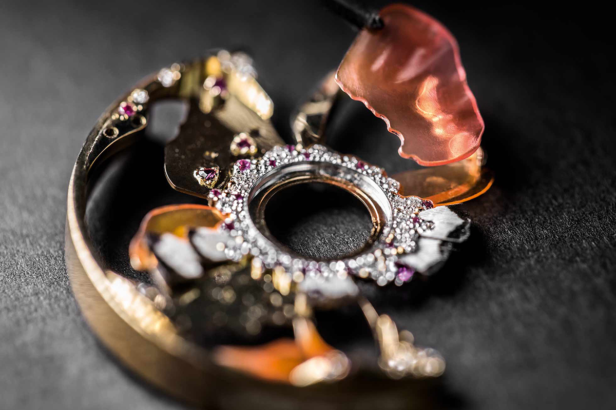   The process of creating a watch from the 'Dior Grand Bal Jardins Imaginaires' collection