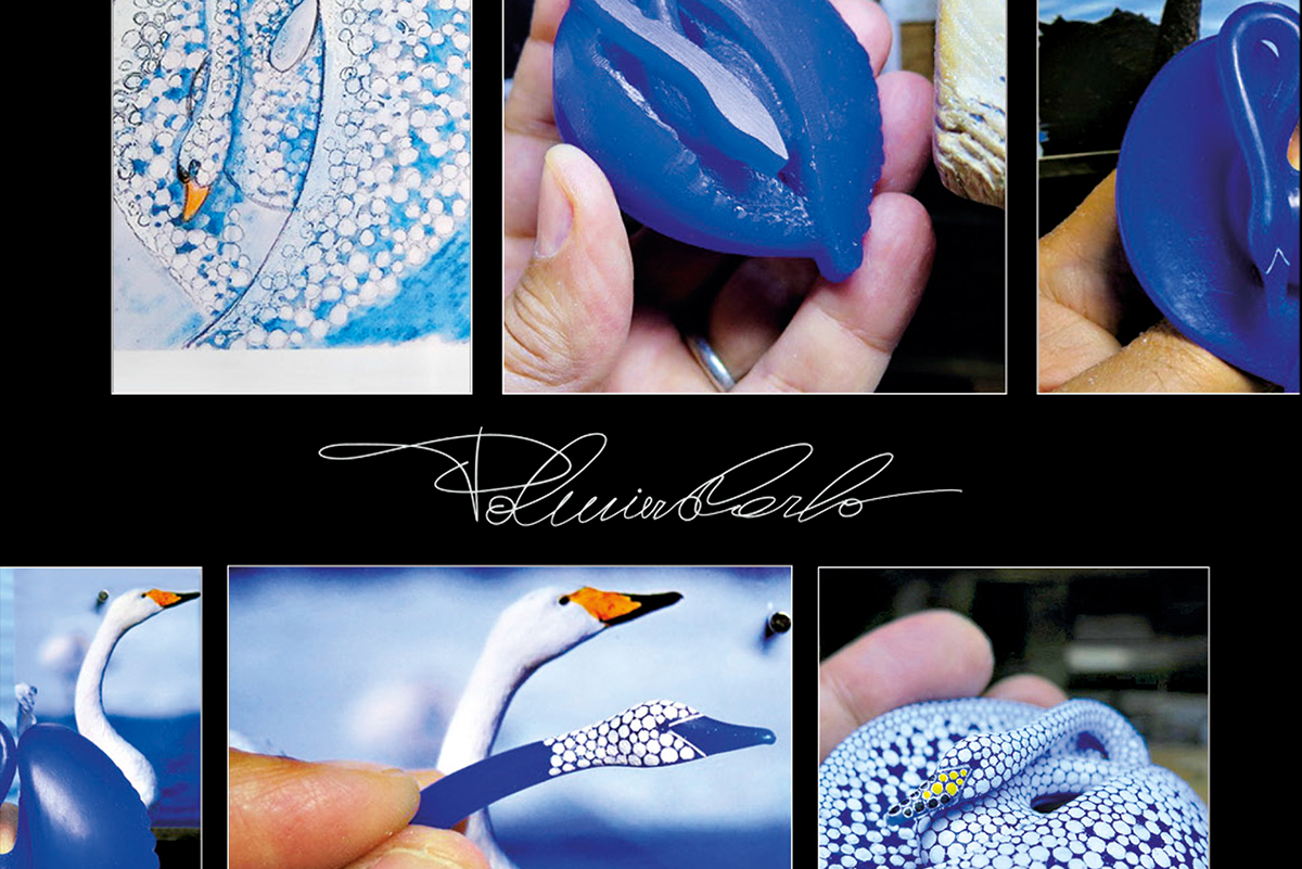  Palmiero Swan brooch design process
