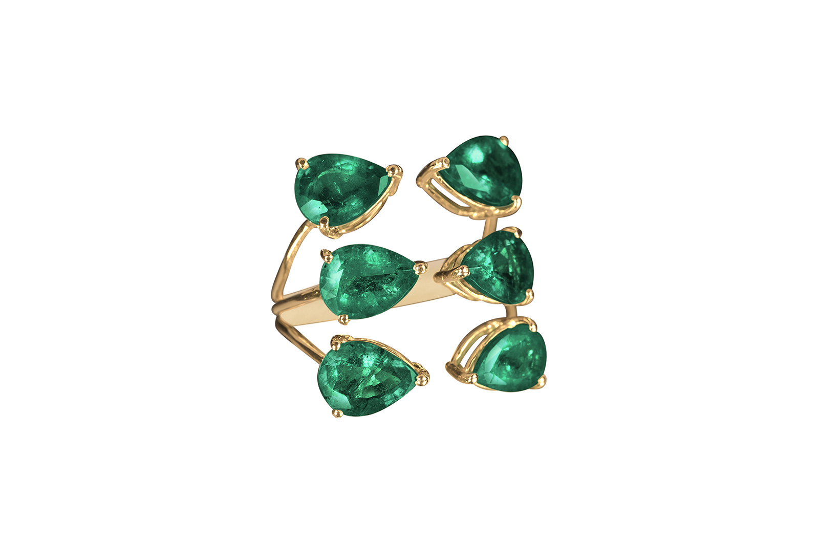  House of Meraki 'Sage' emerald ring