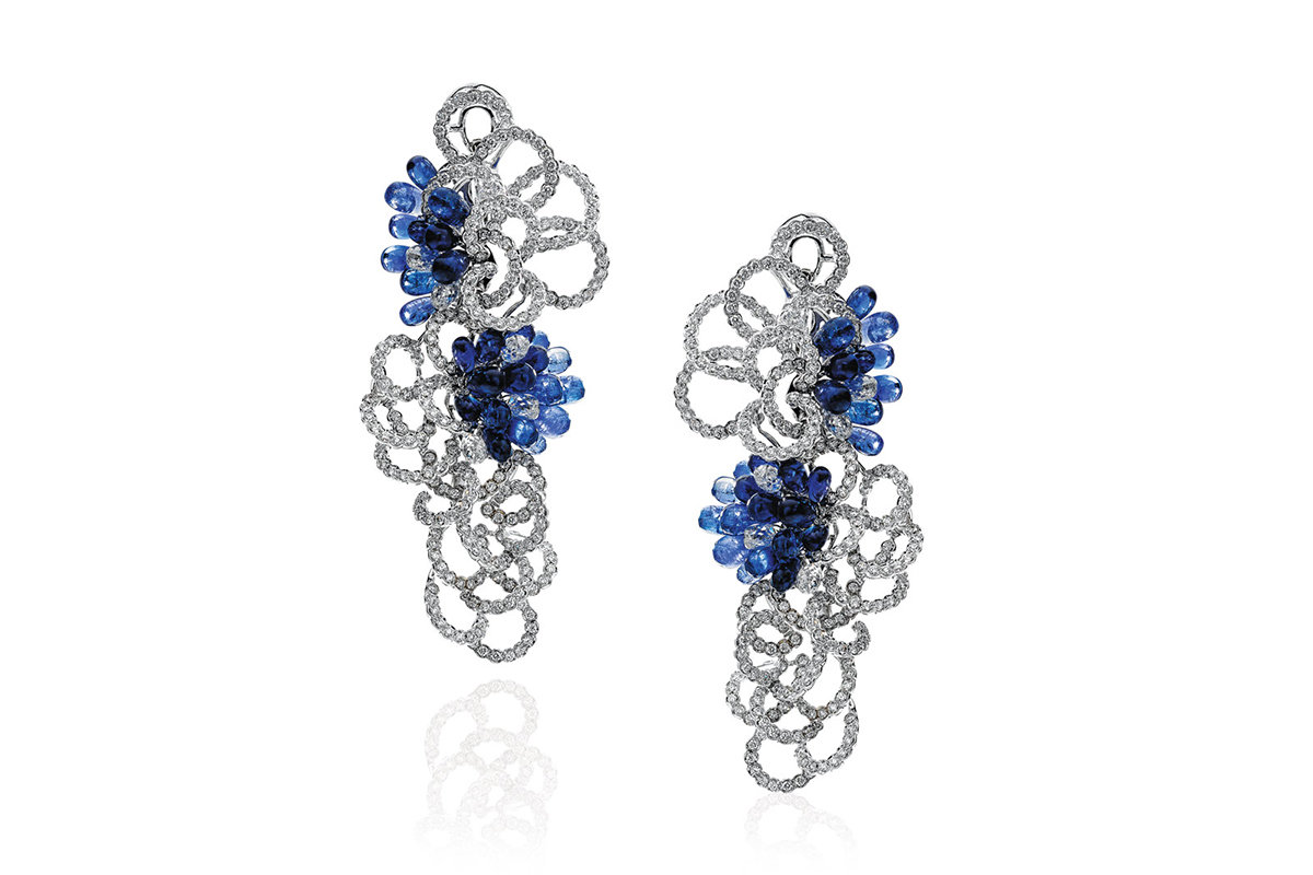  Neha Dani 'Talia' earrings with sapphires and diamonds