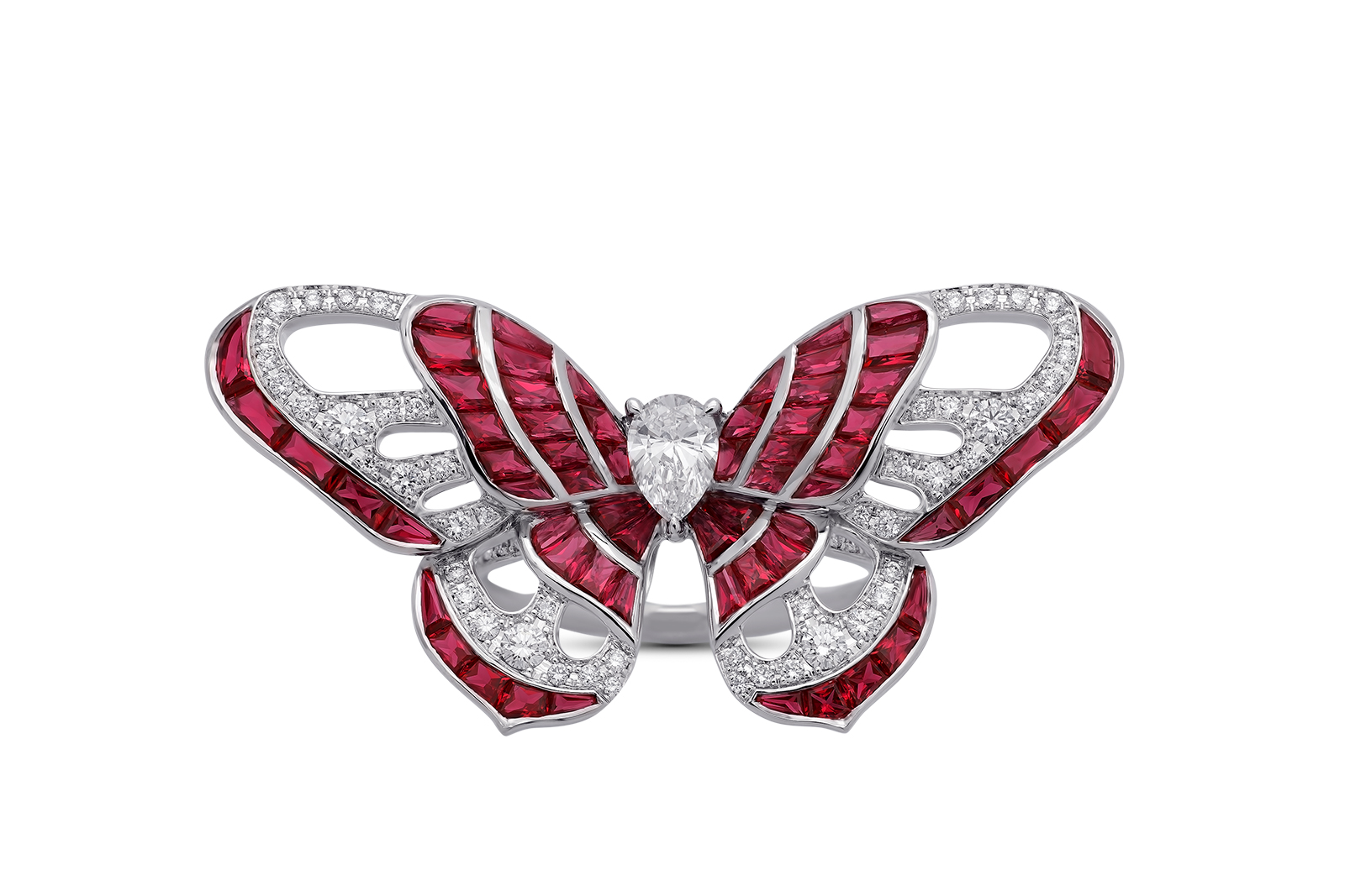 Stenzhorn 'Butterfly Lovers' ruby and diamond ring