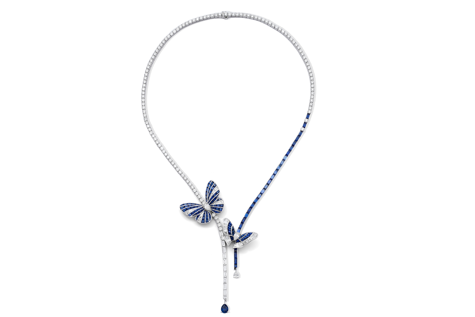  Stenzhorn 'Butterfly Lovers' sapphire and diamond necklace 