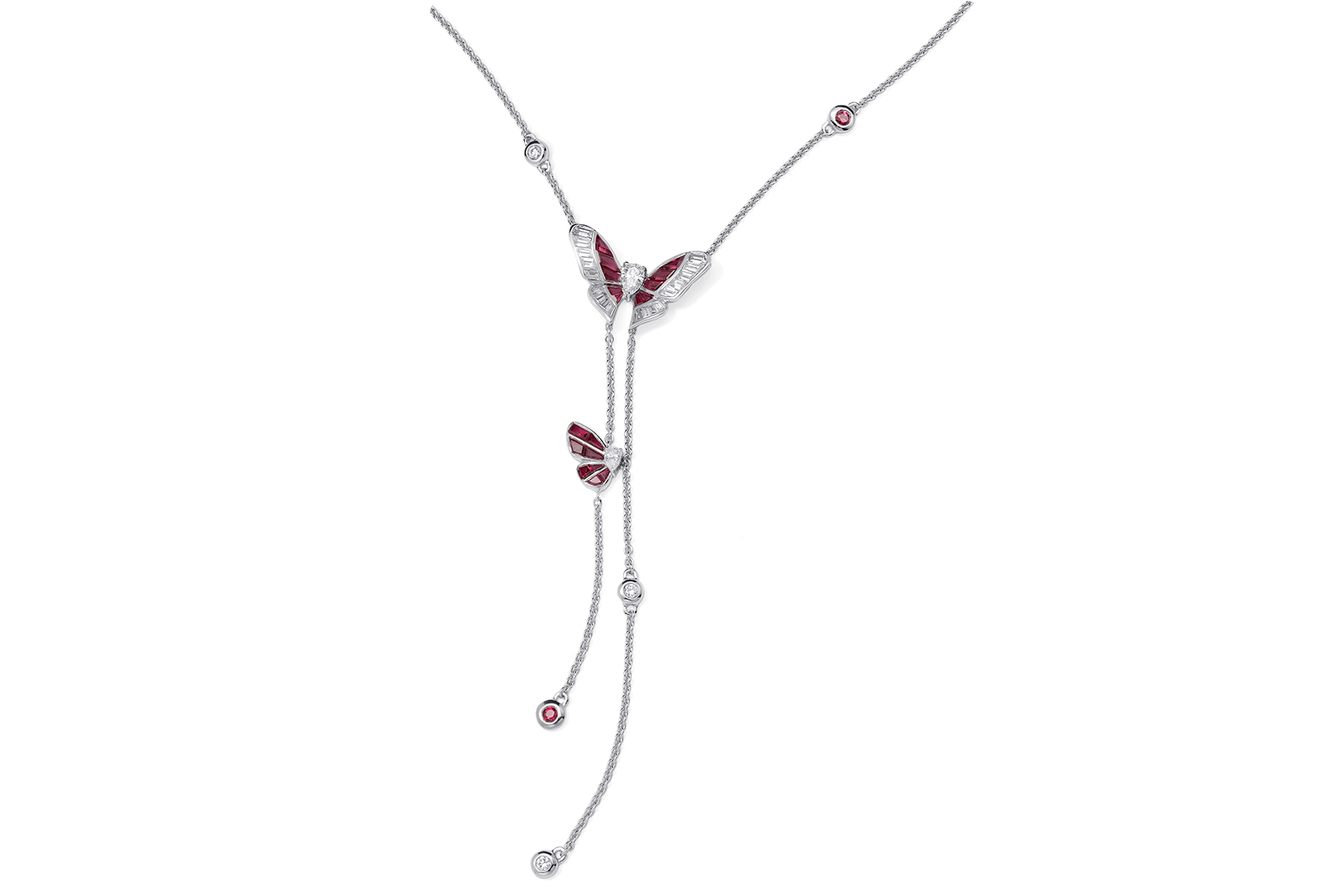  Stenzhorn 'Butterfly Lovers' ruby and diamond necklace 