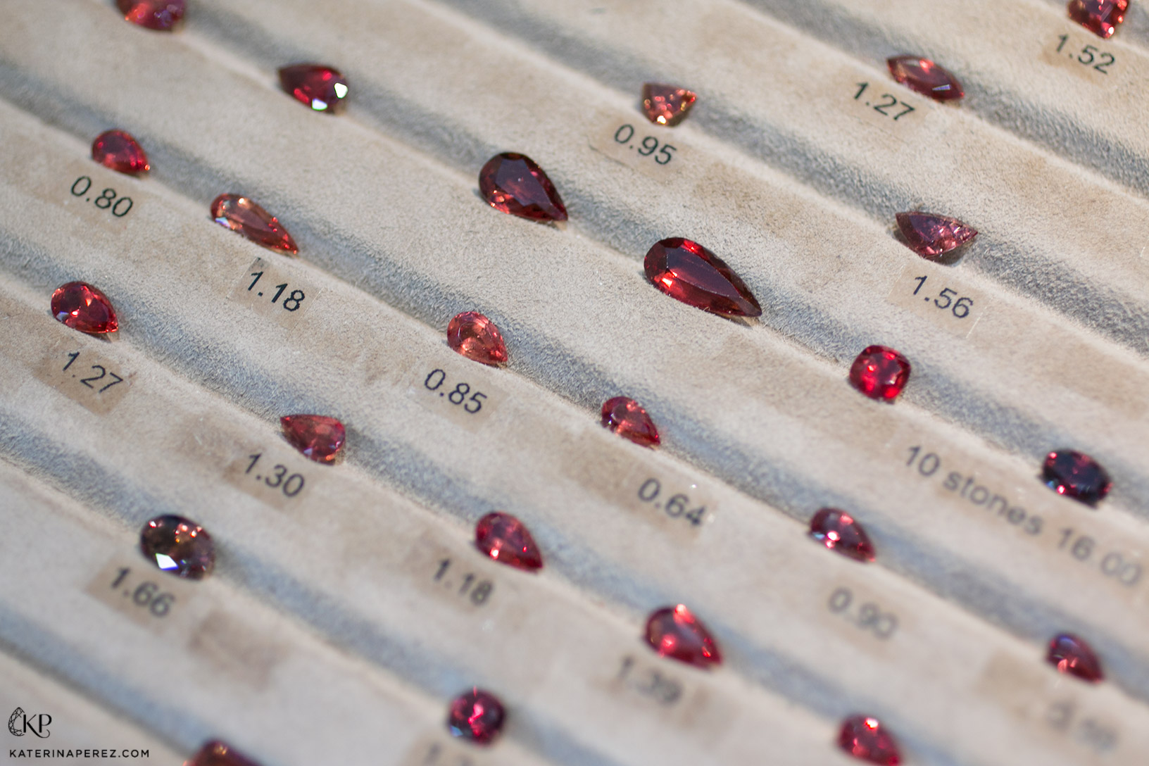  Red Umba sapphires from Piat