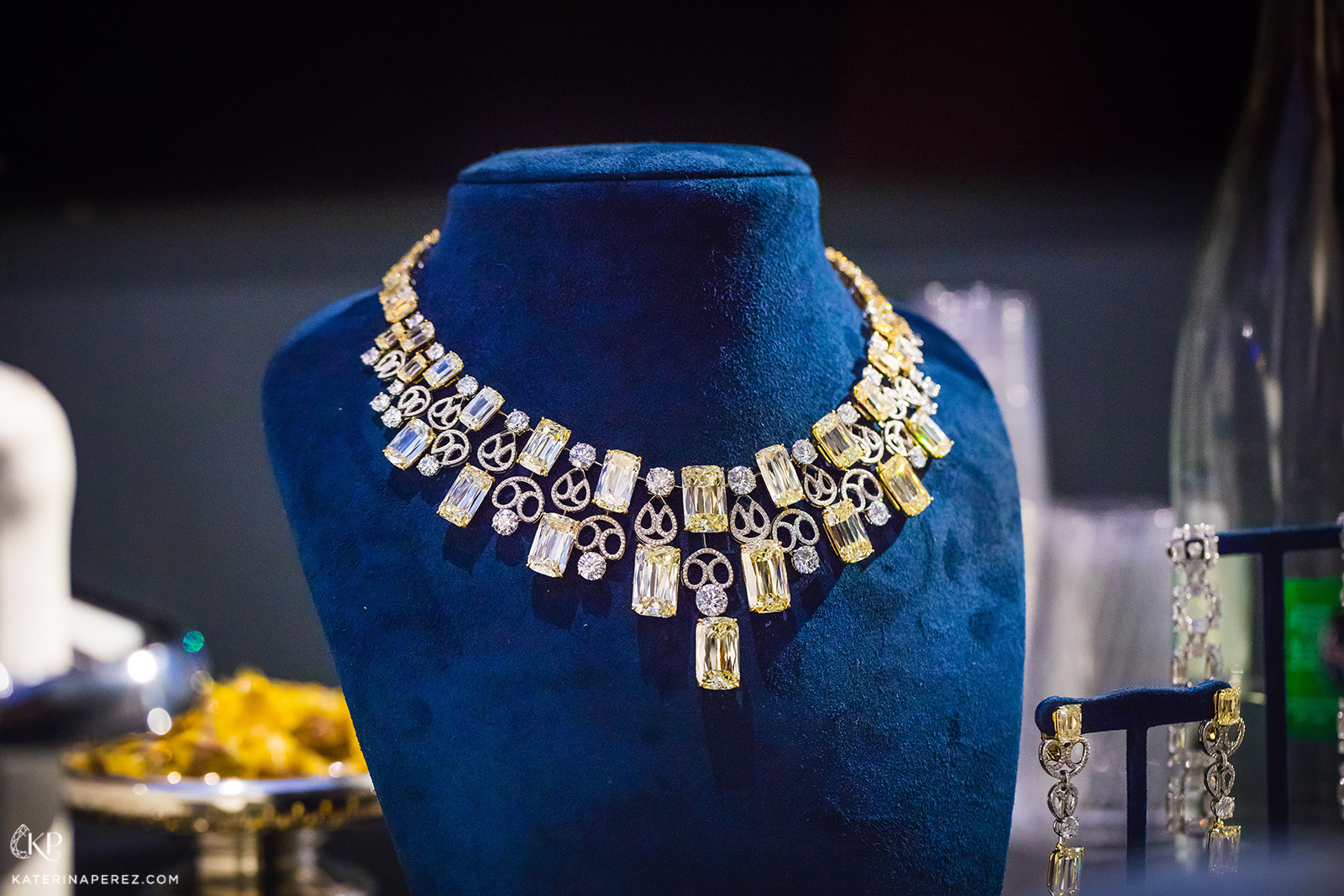 William Goldberg Ashoka diamond necklace. Photo by Simon Martner