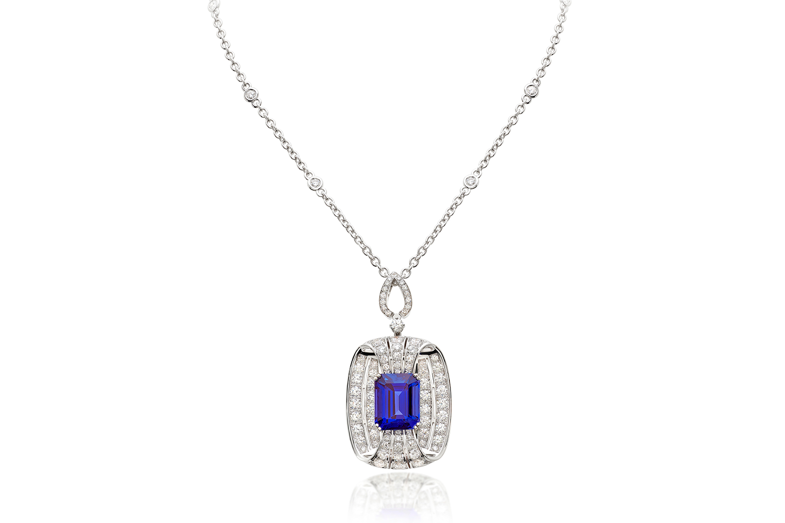  Picchiotti 'Essentially Colour' necklace in tanzanite and diamonds