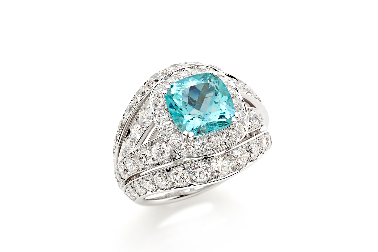  Picchiotti 'Essentially Colour' ring in Paraiba tourmaline and diamonds