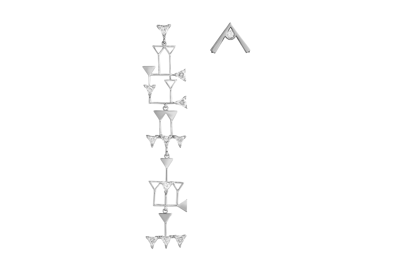  Julien Riad Sahyoun 'Babylon' collection earring