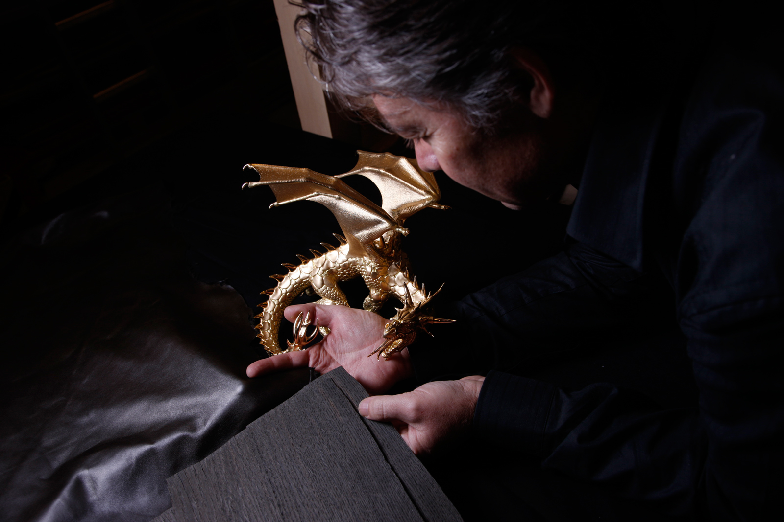  Founder of Giberg Andreas Altmann with his 'Ahton' dragon creation