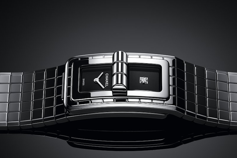 Chanel 'Code Coco' watch in ceramic and steel