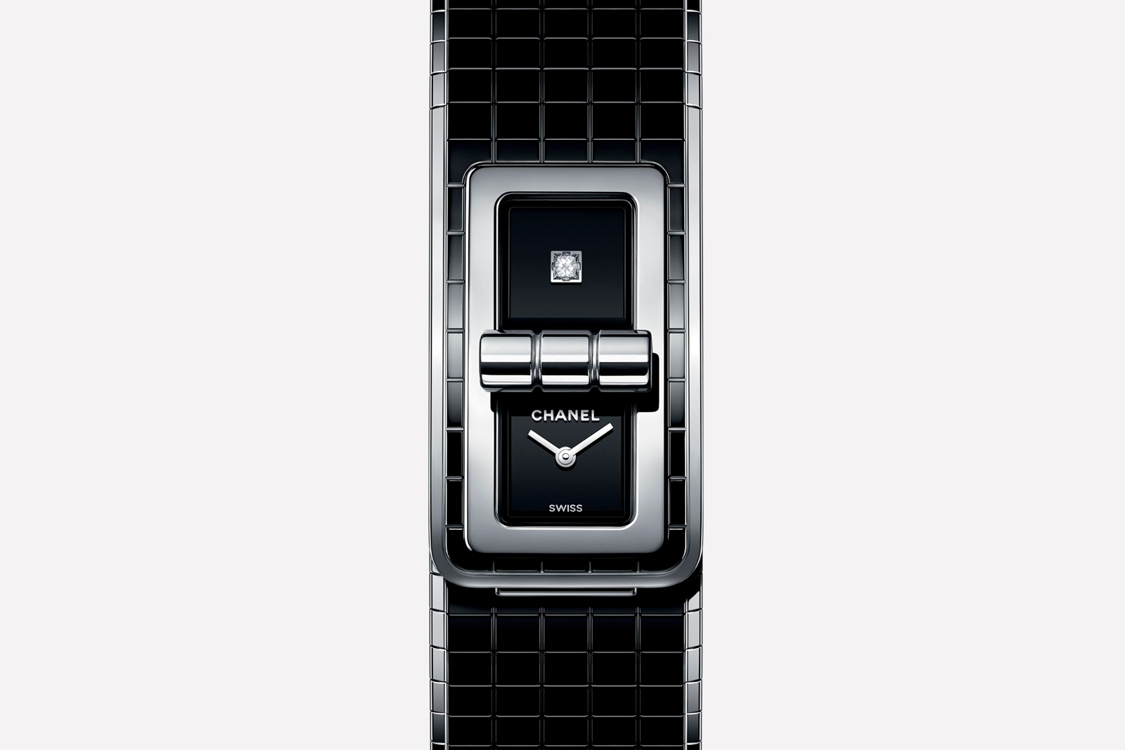  Chanel 'Code Coco' watch in ceramic and steel