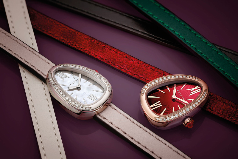 Bulgari 'Twist Your Time' watches from the 'Serpenti' collection