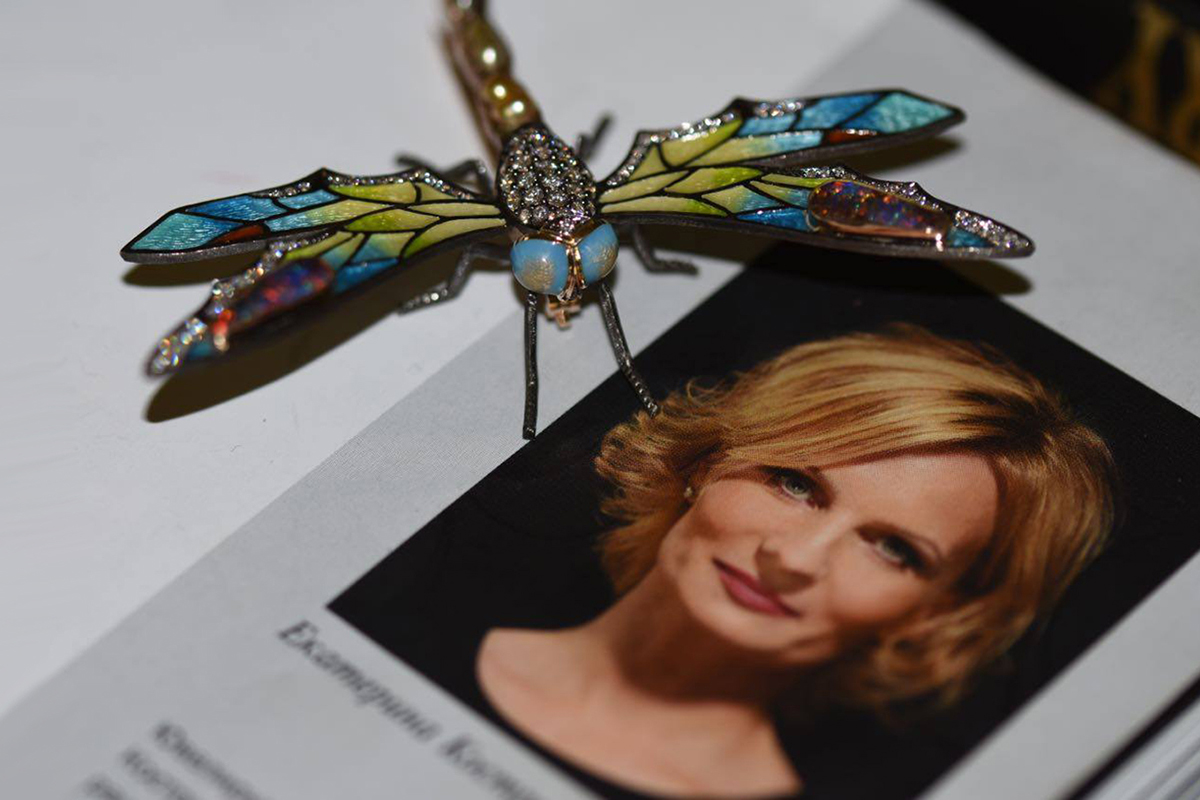  Ekaterina Kostrigina dragonfly brooch