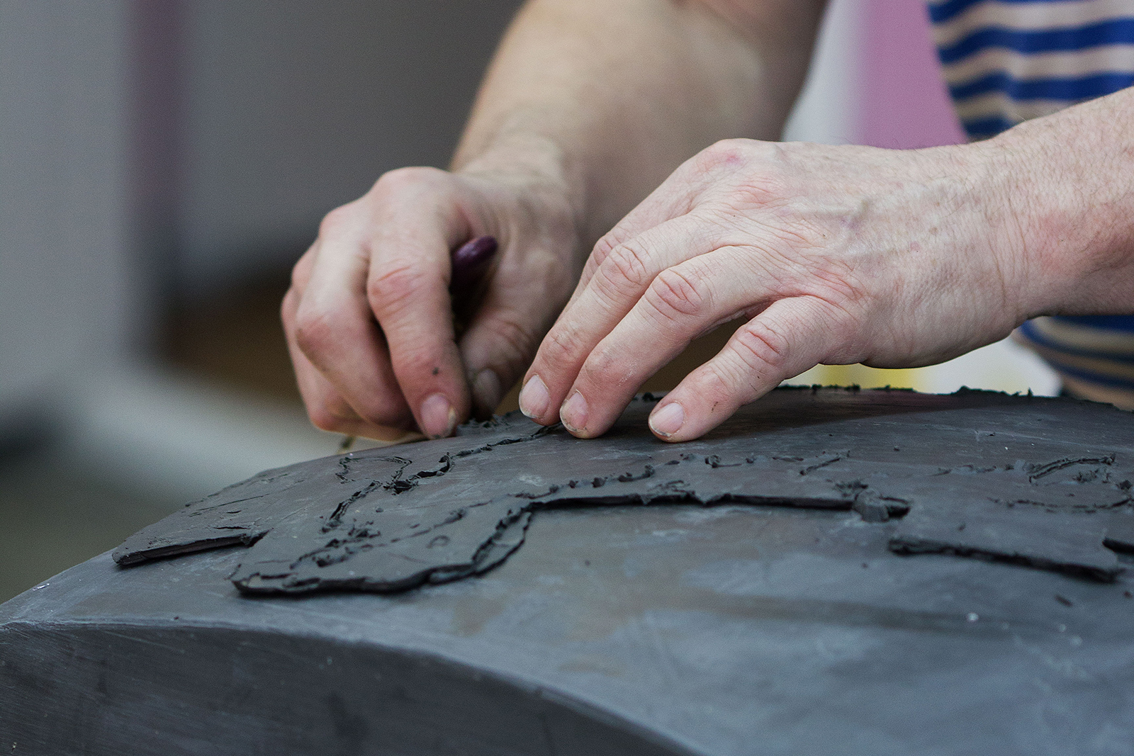  Stadium 13 art object by MYAGKOV atelier in the making