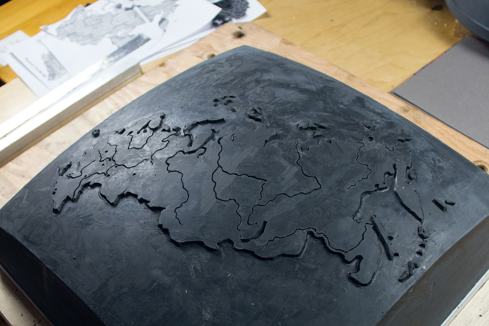  Stadium 13 art object by MYAGKOV atelier in the making