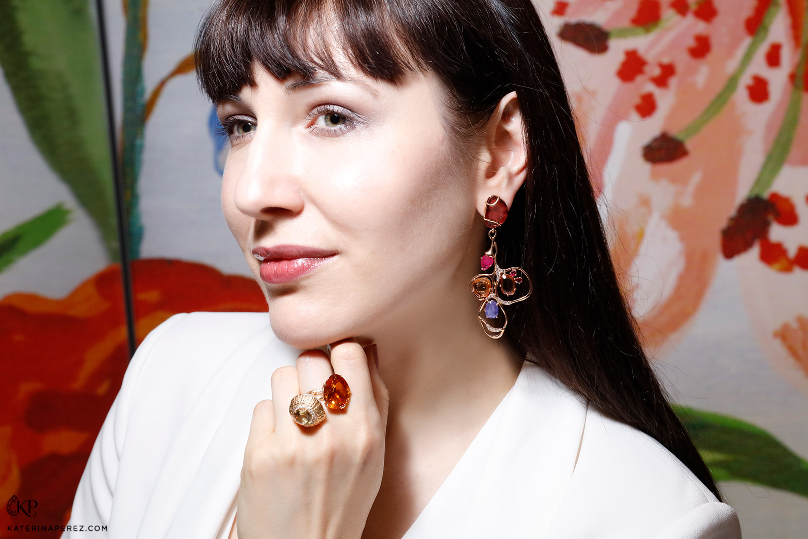 Federica Rettore earrings and rings