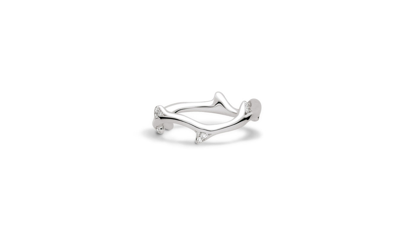  Dior Joaillerie 'Bois de Rose' ring in diamonds and white gold
