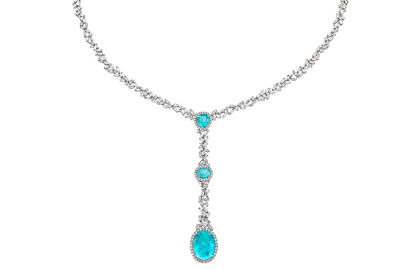  Graziela 'Paraiba Obsession' necklace with Paraiba tourmalines and diamonds