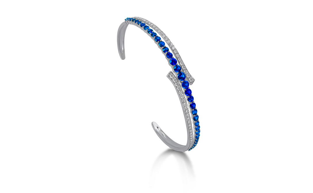  Hueb bracelet in sapphire and diamond