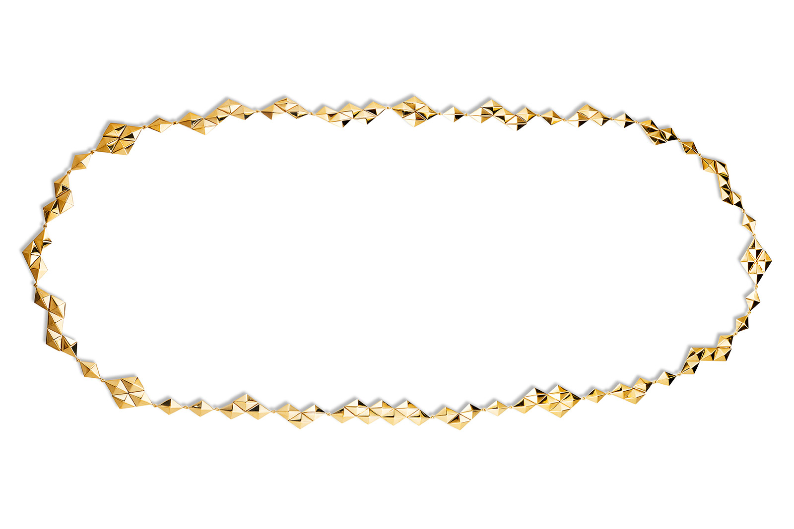  CADAR 'Python' necklace in yellow gold from the 'Second Skin' collection
