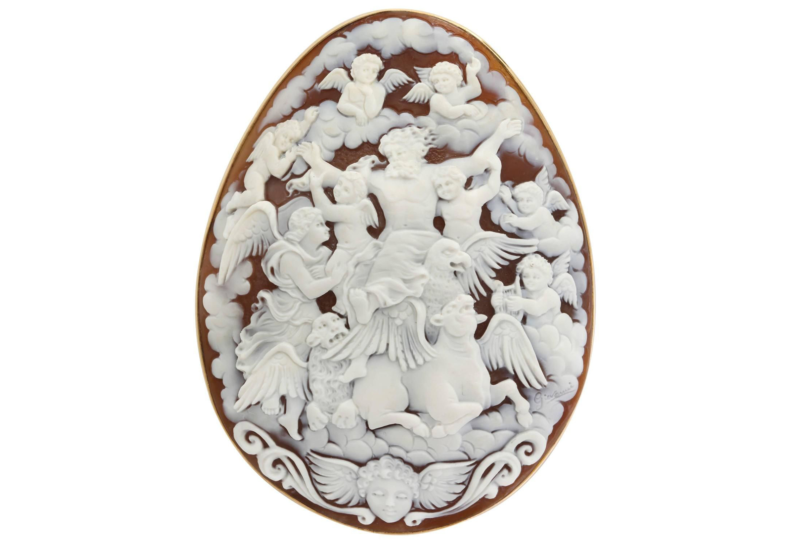  Amedeo Scognamiglio cameo objet d'art