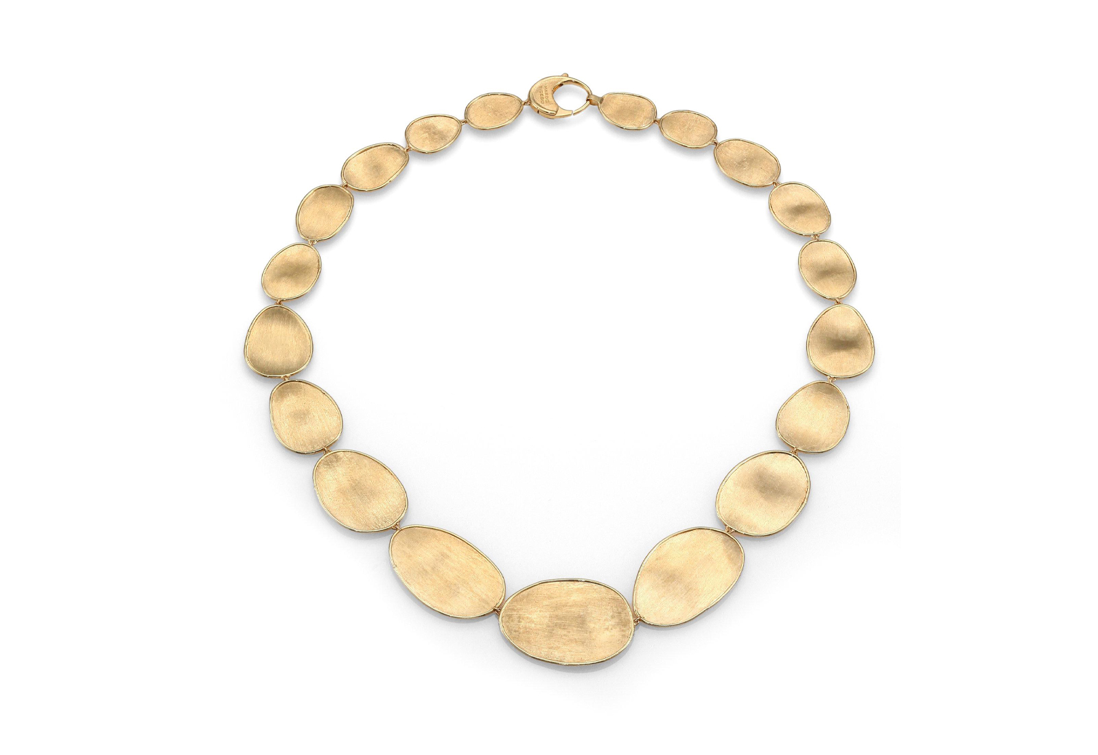 Marco Bicego 'Lunaria' necklace in engraved yellow gold 
