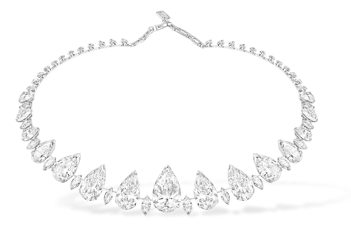  Messika 'Spears' choker, from the 'Once Upon a Time' collection in 70ct of pear and marquise cut diamonds