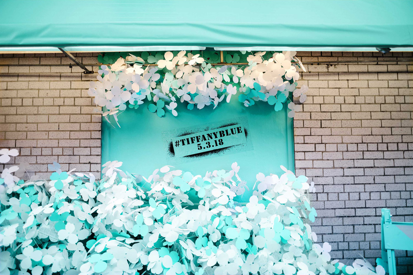 tiffany blue paper flowers