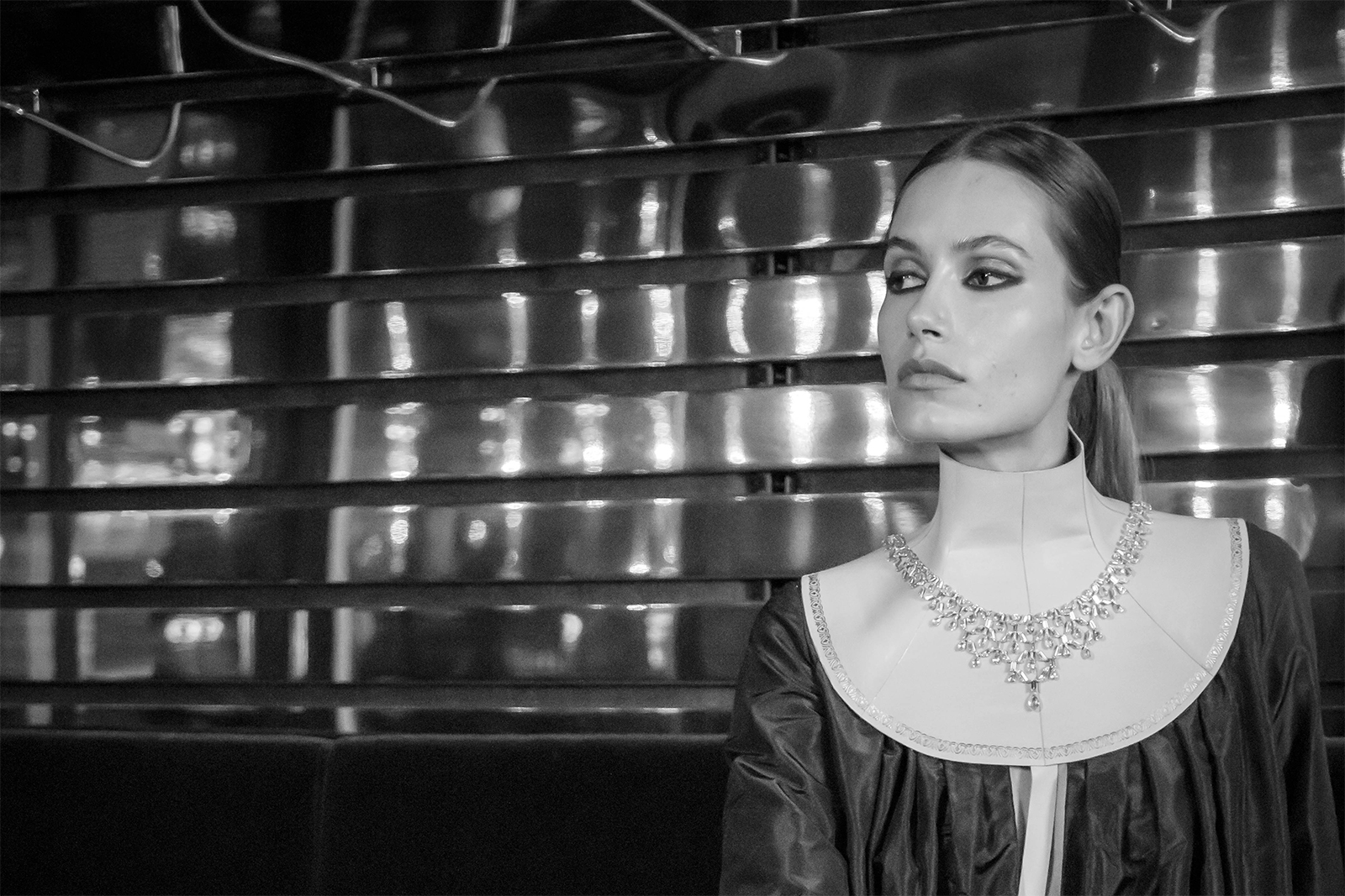  Behind the scenes at Stephane Rolland Paris Haute Couture A/W 2018 catwalk presentation with Boghossian jewellery
