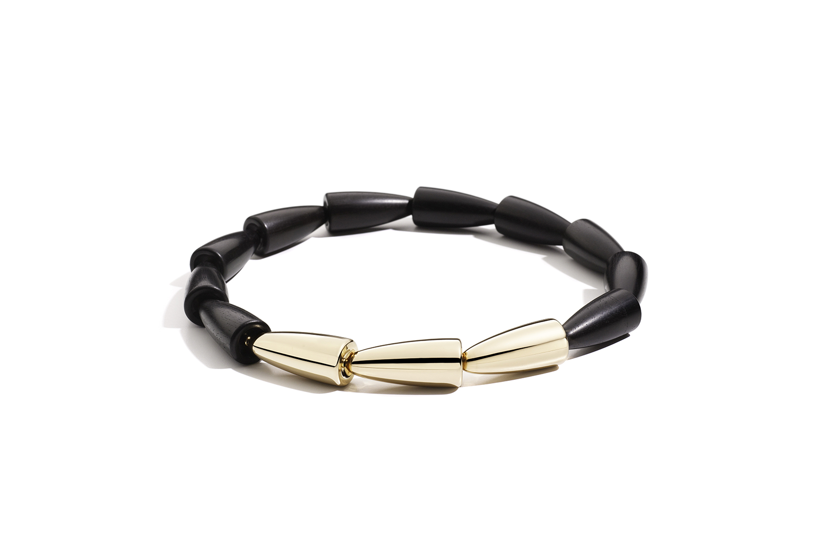  Vhernier 'Calla' necklace in ebony and rose gold