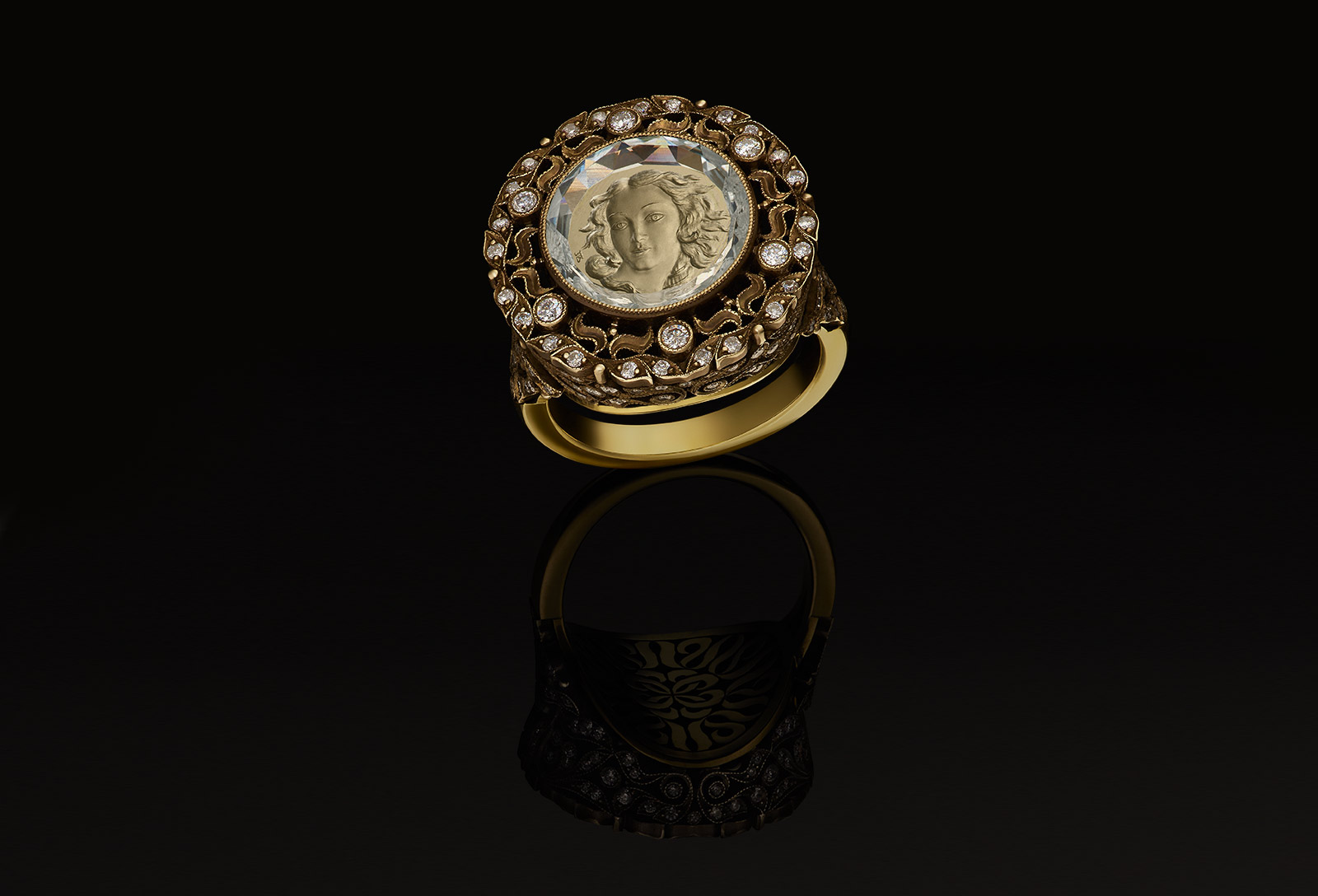  Argentov 'Fountain of Youth' intaglio ring