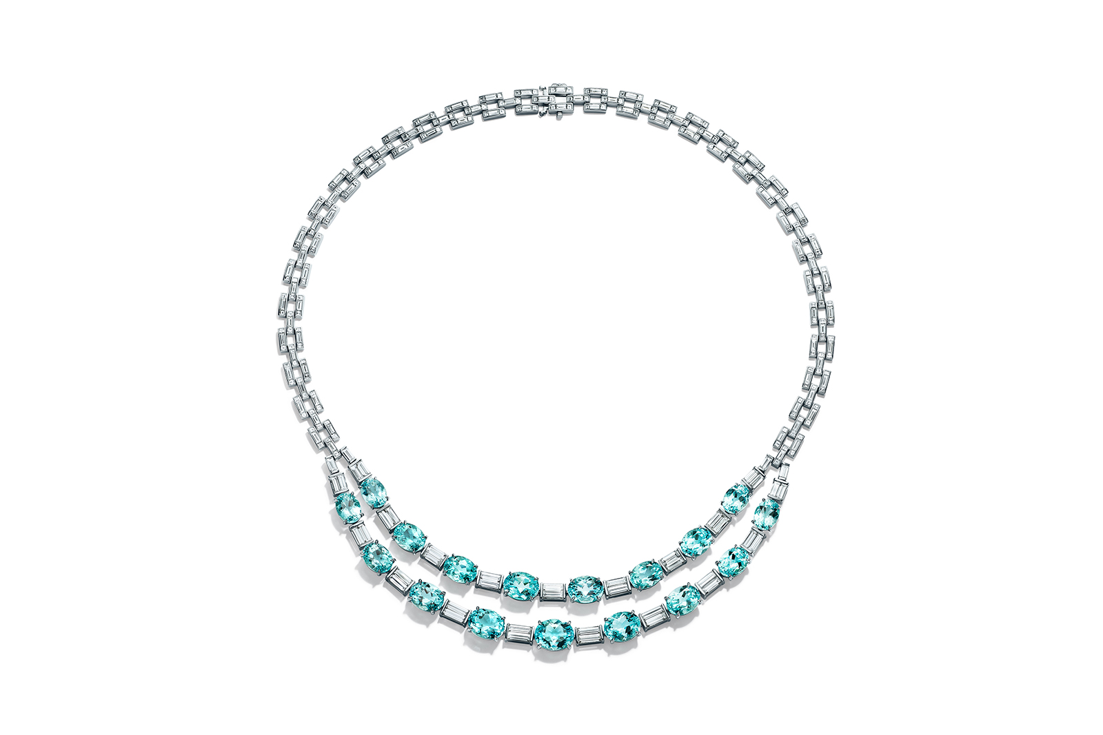 blue diamond necklace tiffany