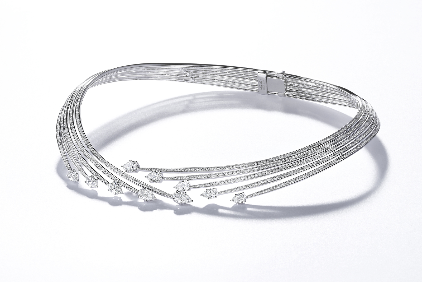 Maison Tabbah 'Phoenix' choker necklace with 16.72ct diamonds in 18k white gold