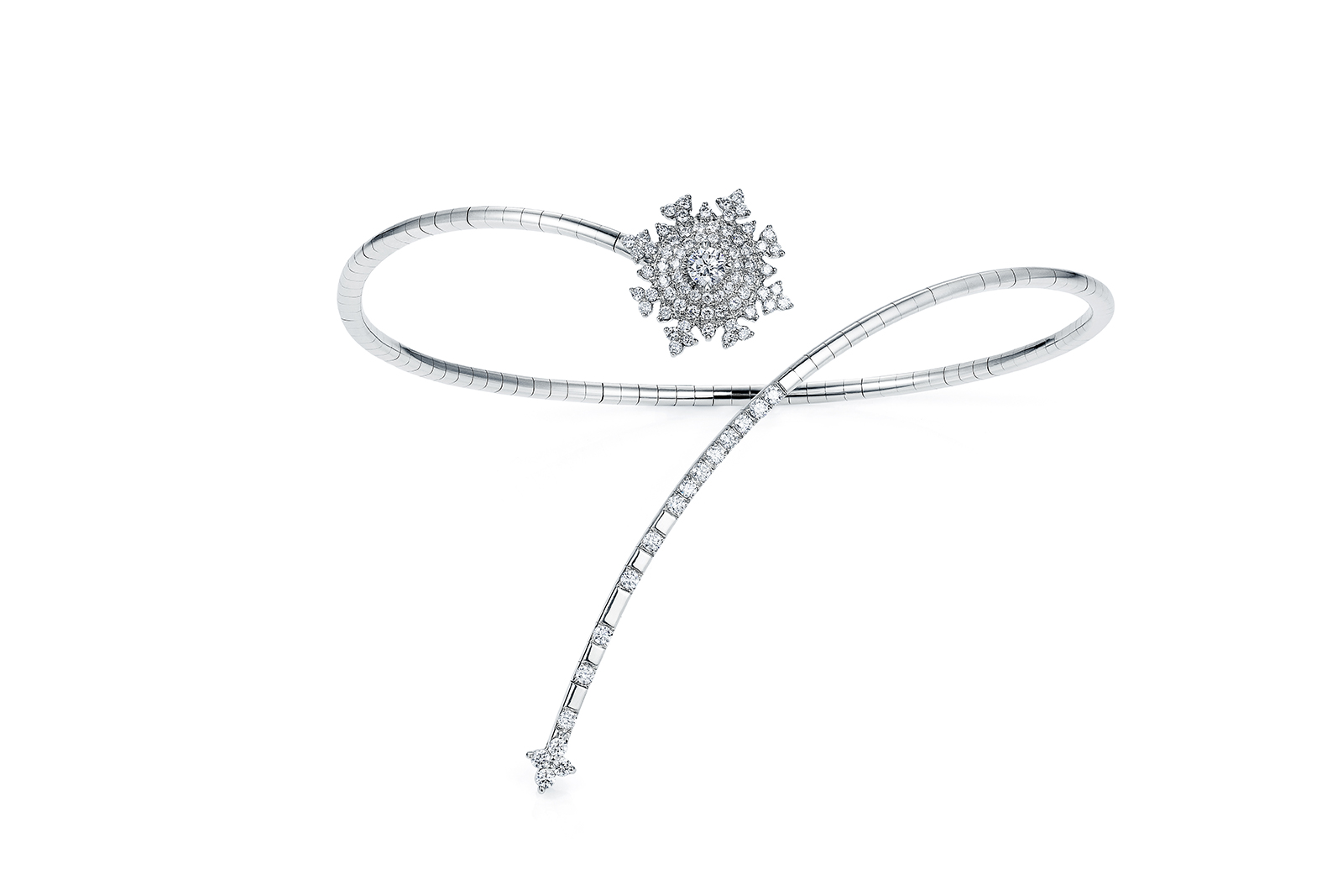  Nadine Aysoy 'Petite Tsarina' bracelet with diamonds in 18k white gold