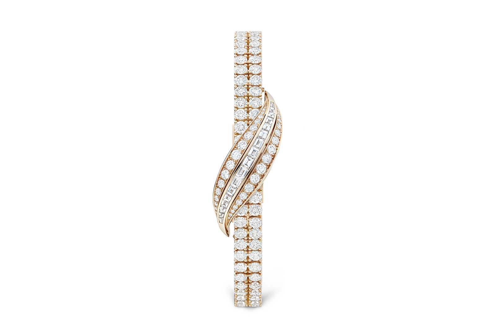  Jaeger-LeCoultre '101 Feuille' secret watch with diamonds in 18k rose gold