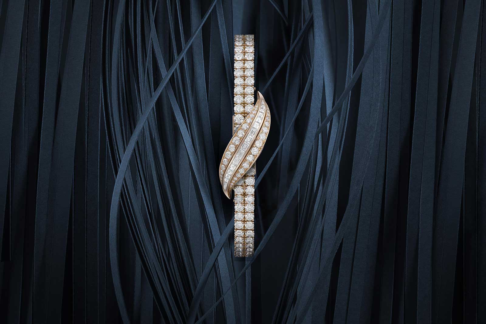 Jaeger-LeCoultre '101 Feuille' secret watch with diamonds in 18k rose gold