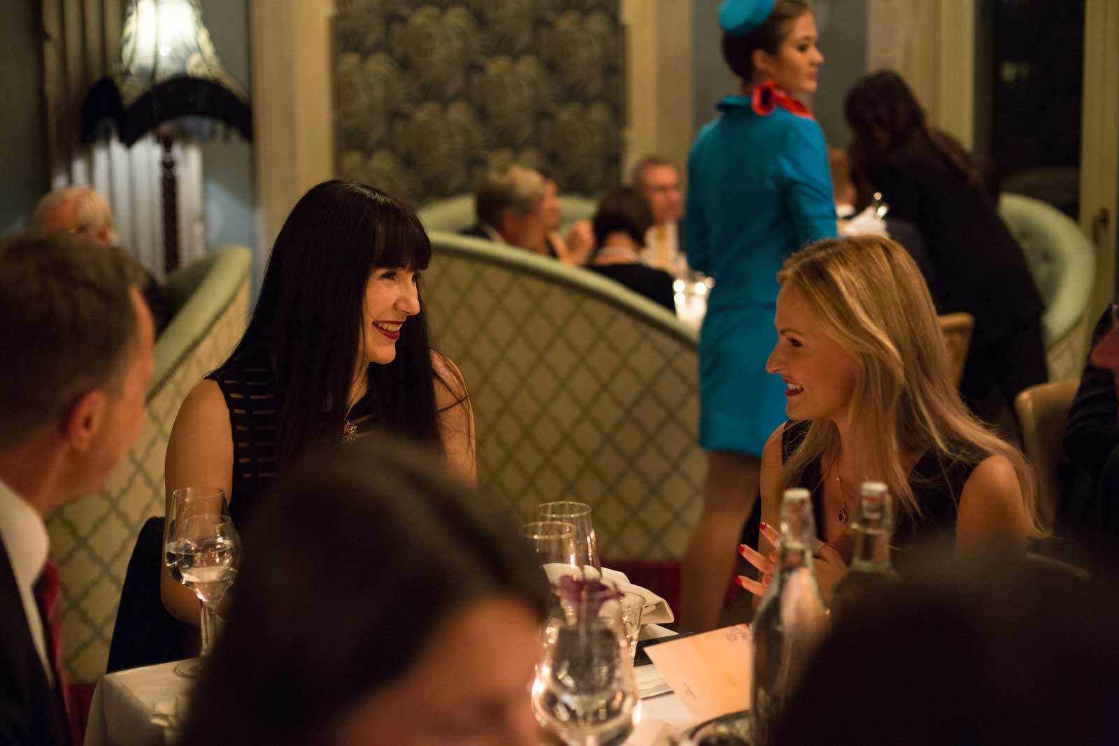 Katerina Perez and Nel-Olivia Waga at Gübelin's 'Magical Journey to Burma' event 