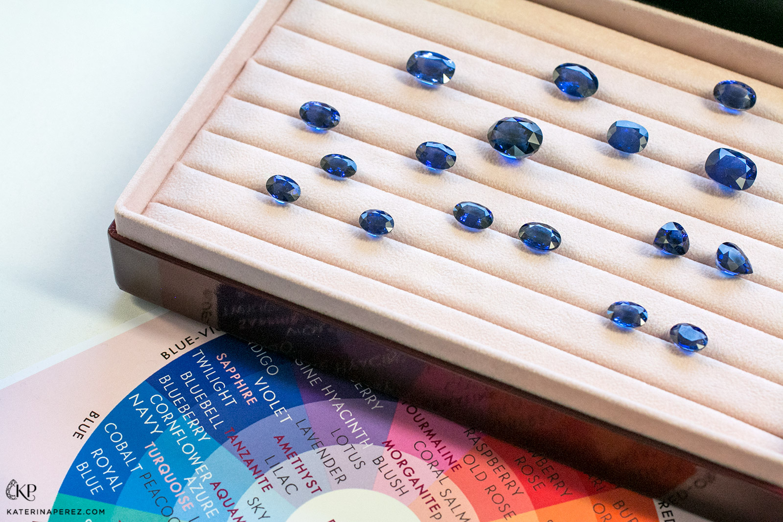 Haruni Fine Gems sapphires and colour wheel