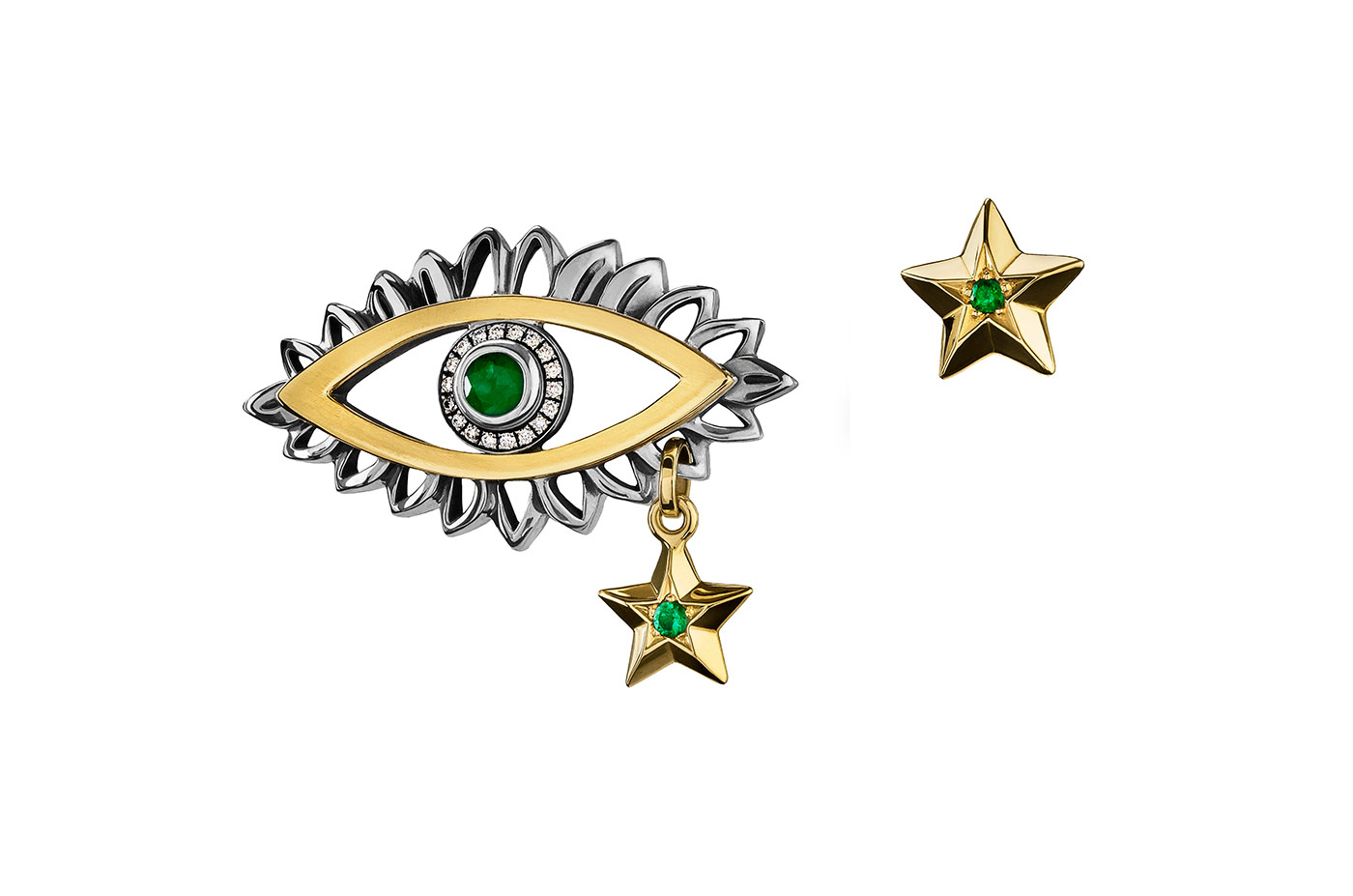  Eye and Star earrings from Azza Fahmy The Gypsy collection