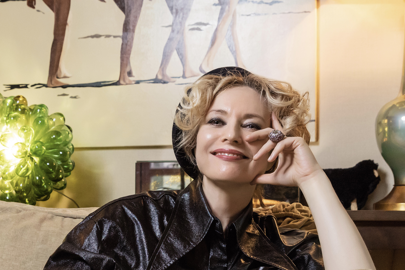  Second Pétale founder Arina Pouzoullic in a vintage ring from her curated online gallery
