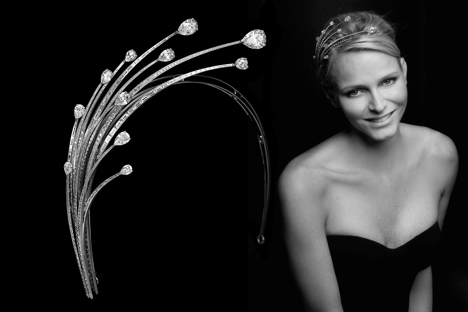 Lorenz Bäumer diamond tiara for Princess Charlene of Monaco