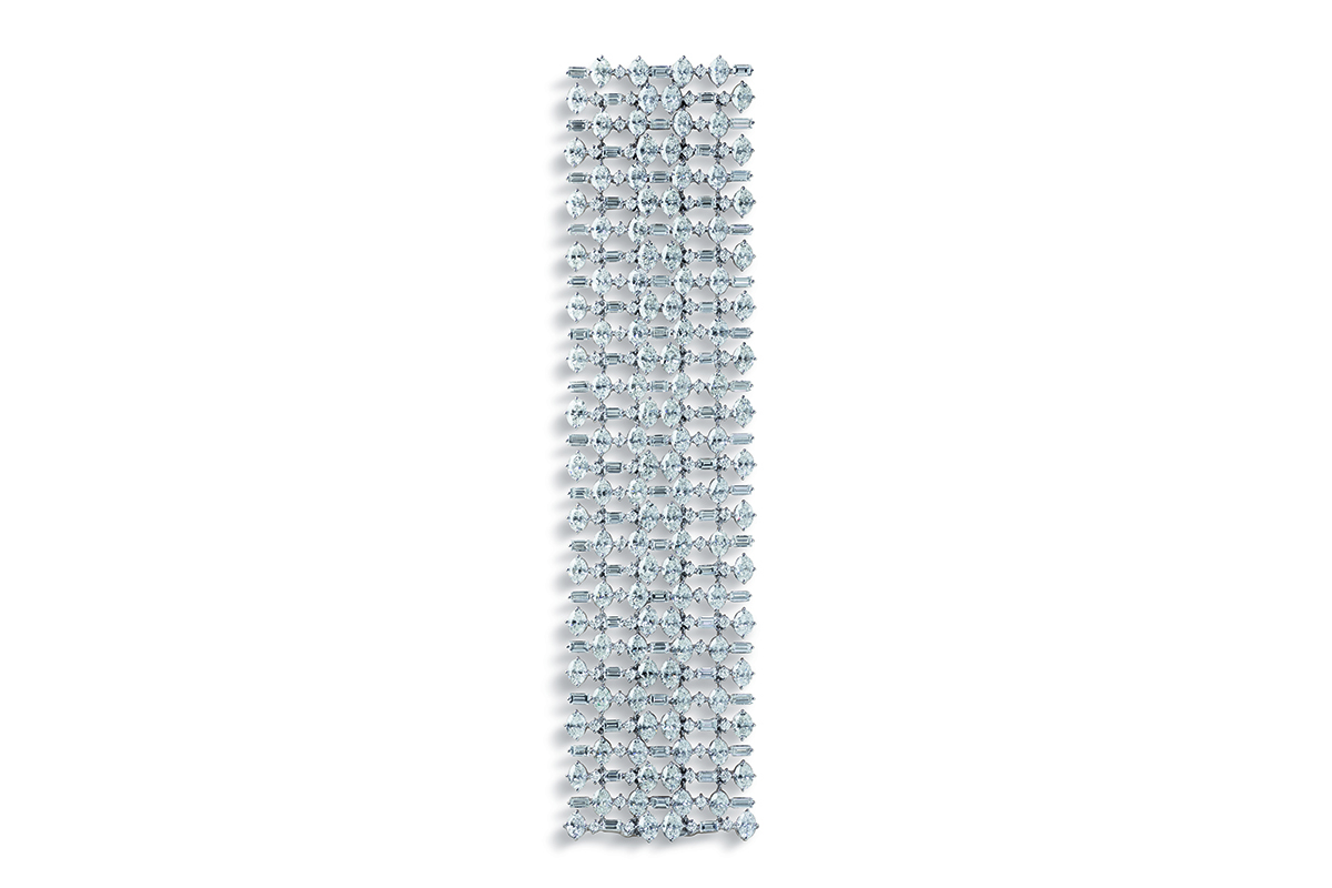  Crivelli bracelet with diamonds in 18k white gold