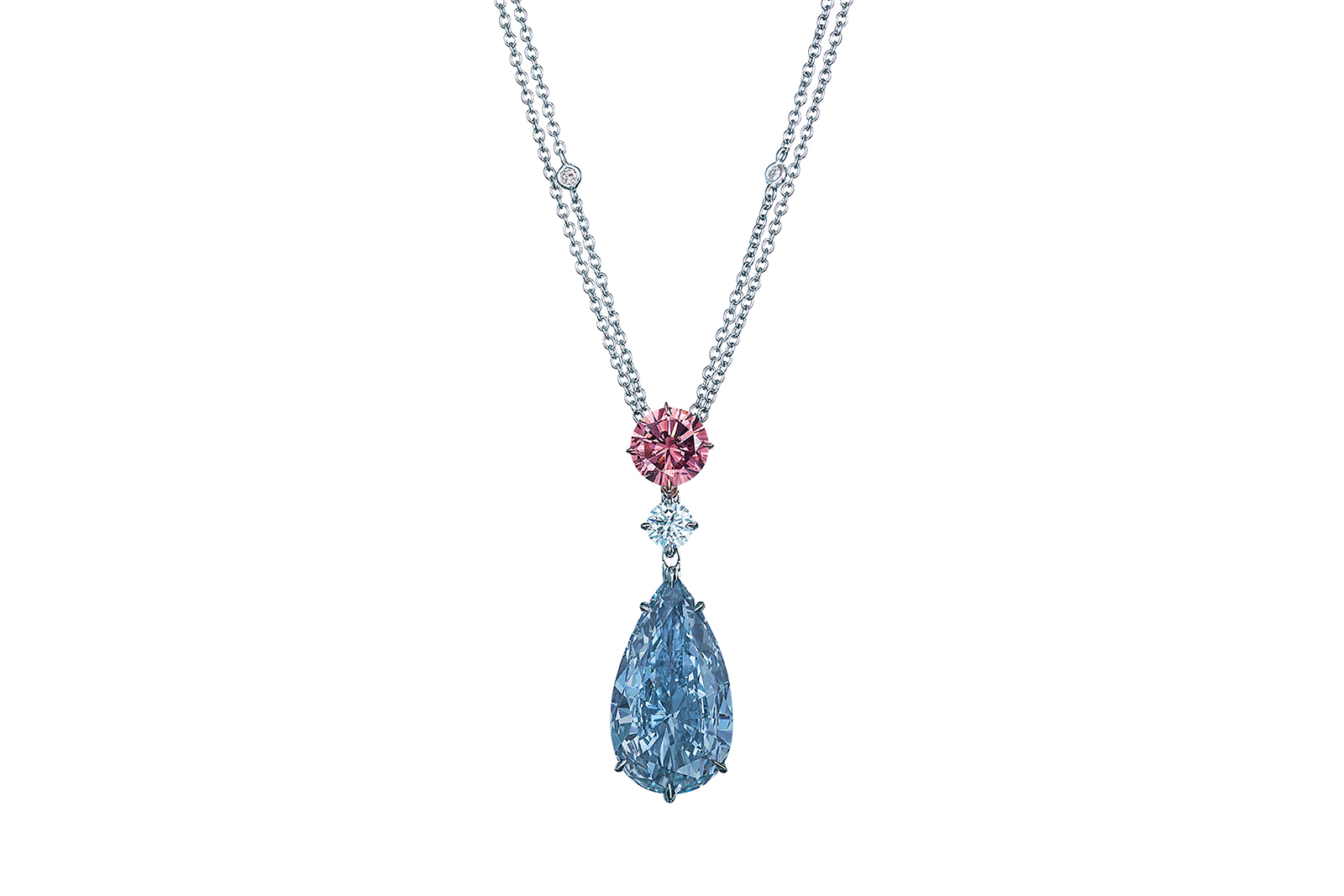  Moussaieff 8.01ct fancy vivid blue IF diamond necklace