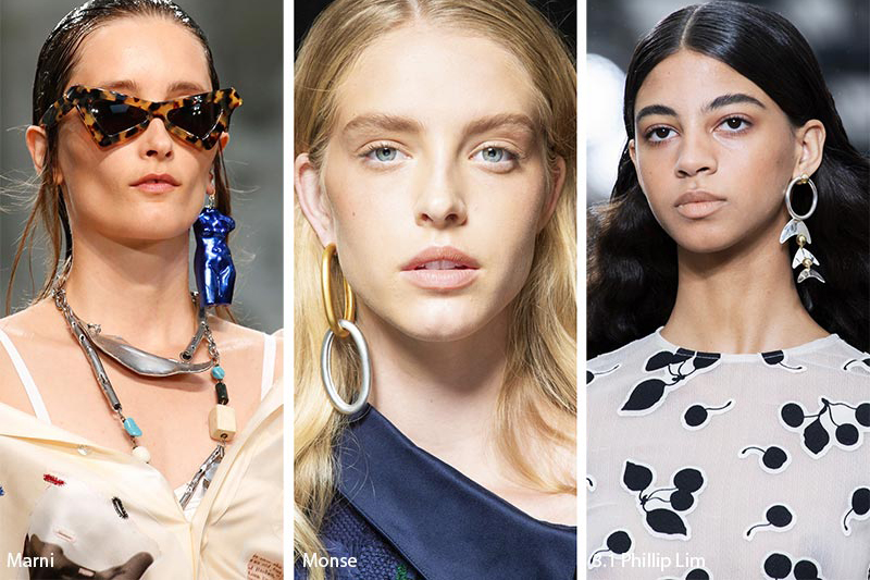 Asymmetrical or solo earrings on the catwalks for Spring /Summer 2019
