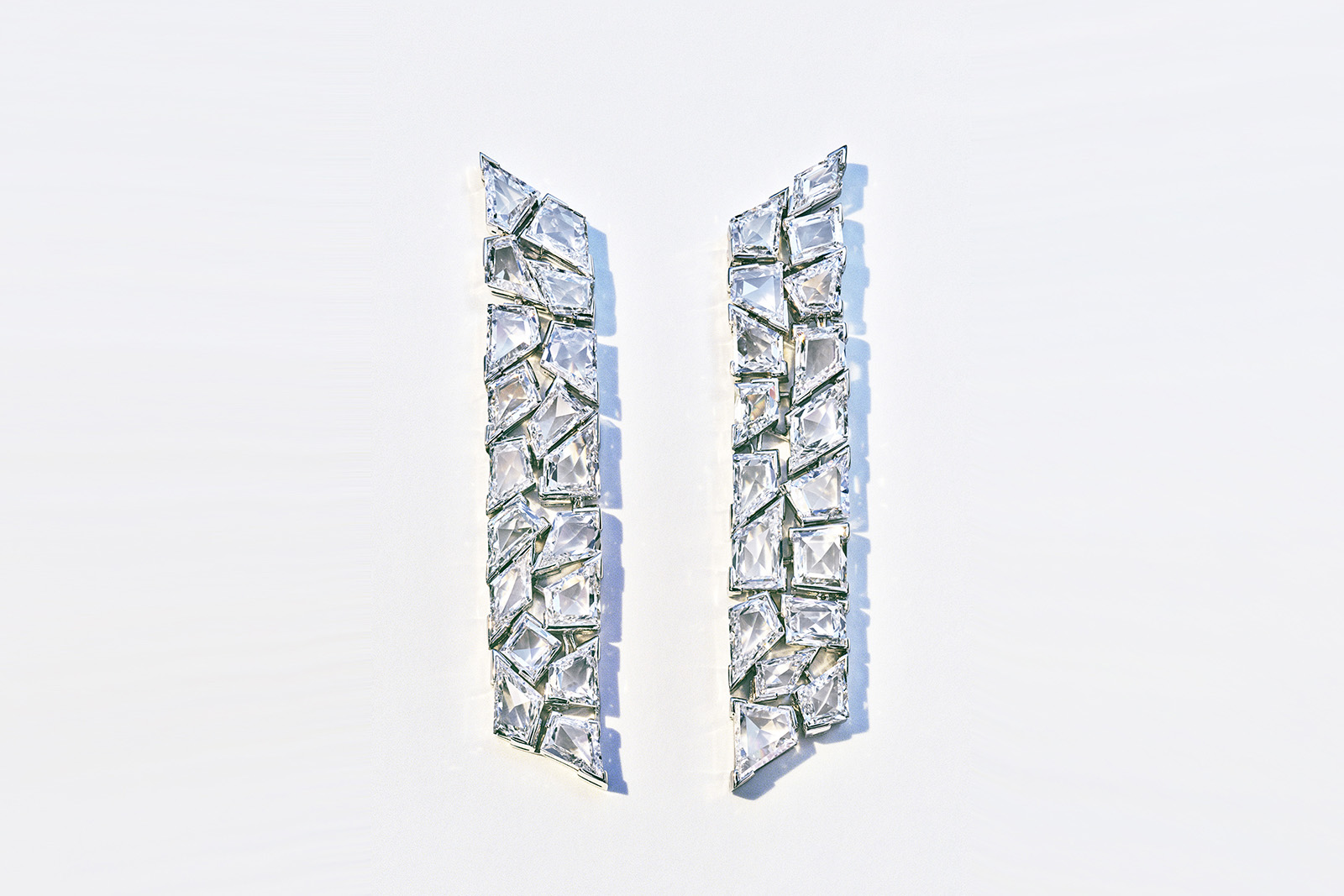  Tiffany&Co. 'Blue Book' collection earrings with diamonds in platinum