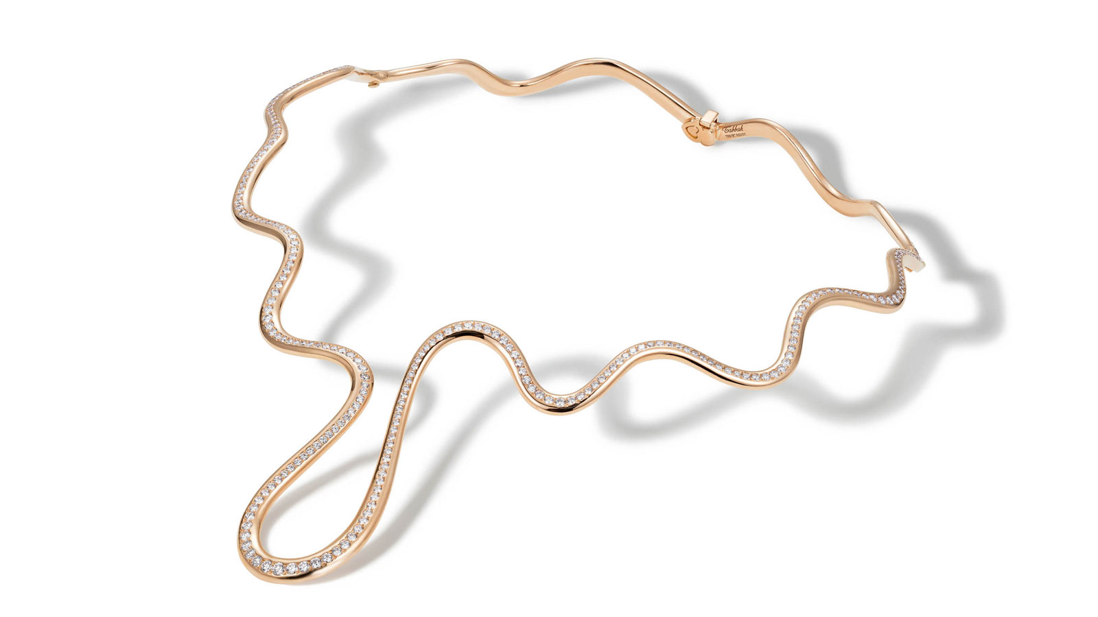  Tabbah 'Aquatica' choker from the 'New Looks' collection with diamonds in rose gold 