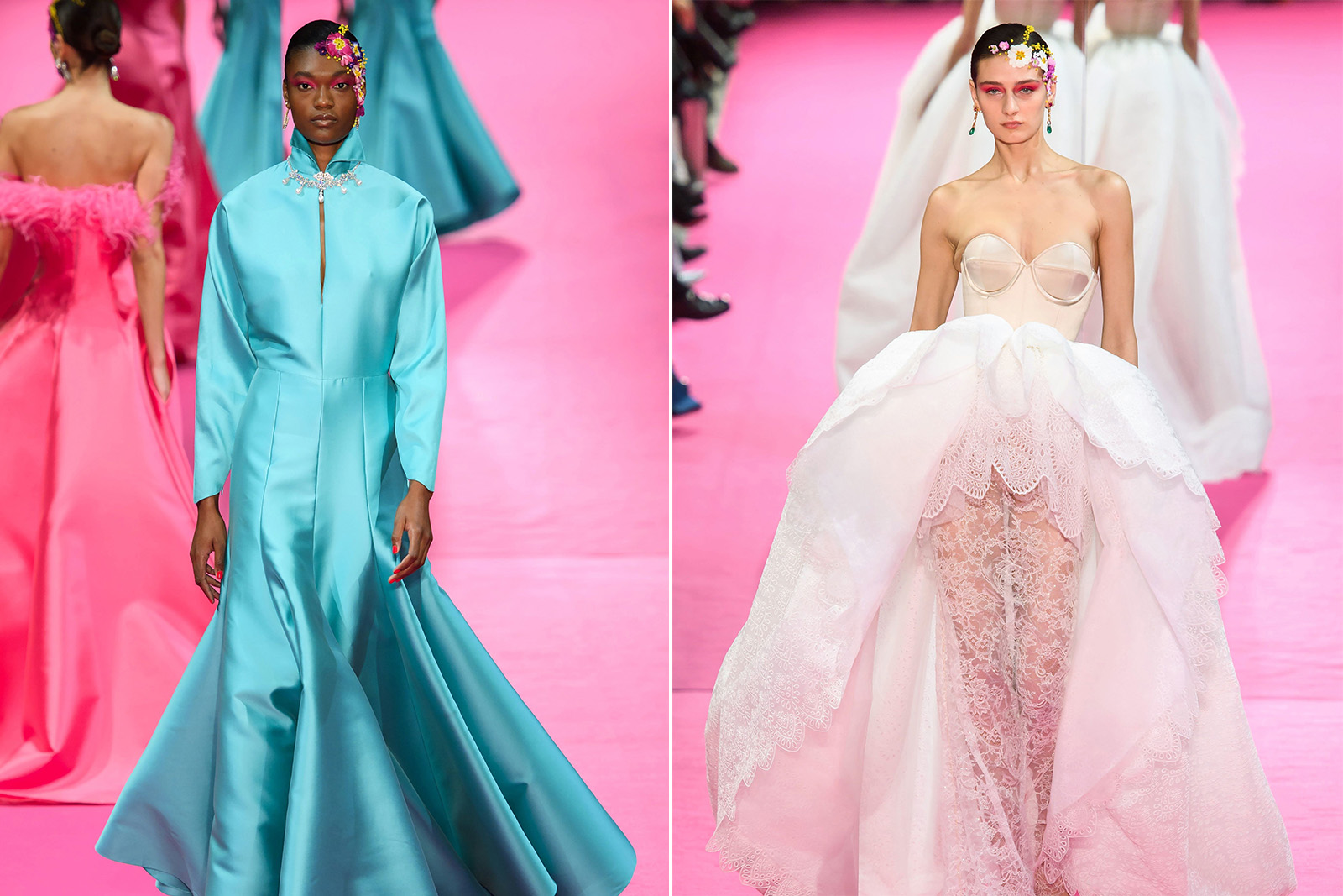  Reza jewellery on the catwalk at the Alexis Mabille  Spring ’19 Couture show 