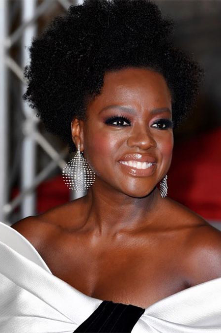 Viola Davis at the 2019 BAFTA awards wearing Fernando Jorge 'Disco' earrings